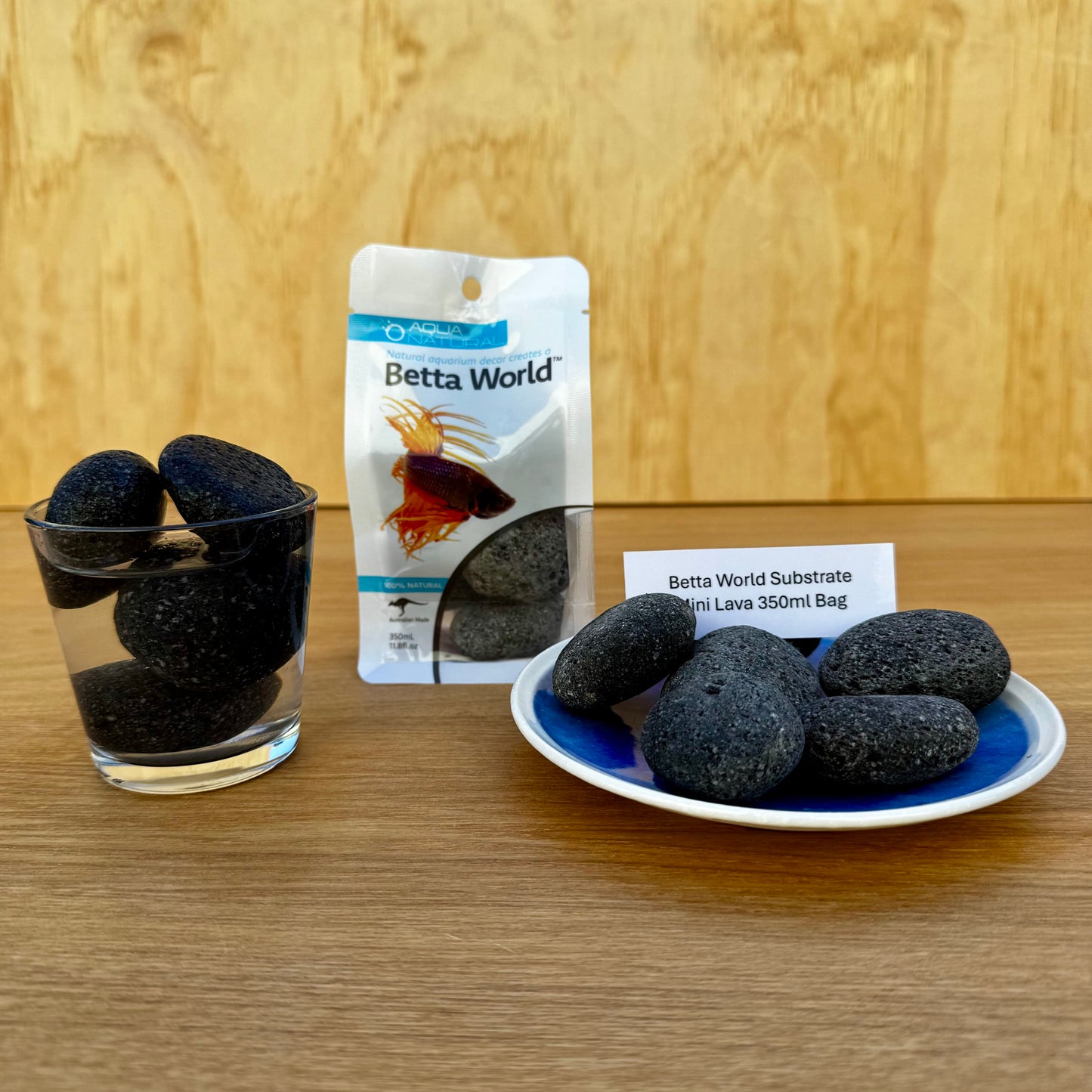 Aqua Natural Hardscaping Mini Lava Rocks Aqua Natural Betta World Substrate 350g Bag Aqua Natural Betta World Substrate for your Siamese Fighter Fish Tank