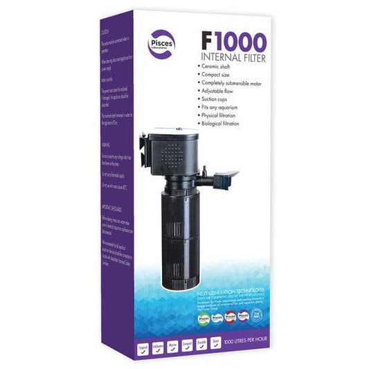 Pisces Enterprises Aquarium Filter Internal Aquarium Filter F1000