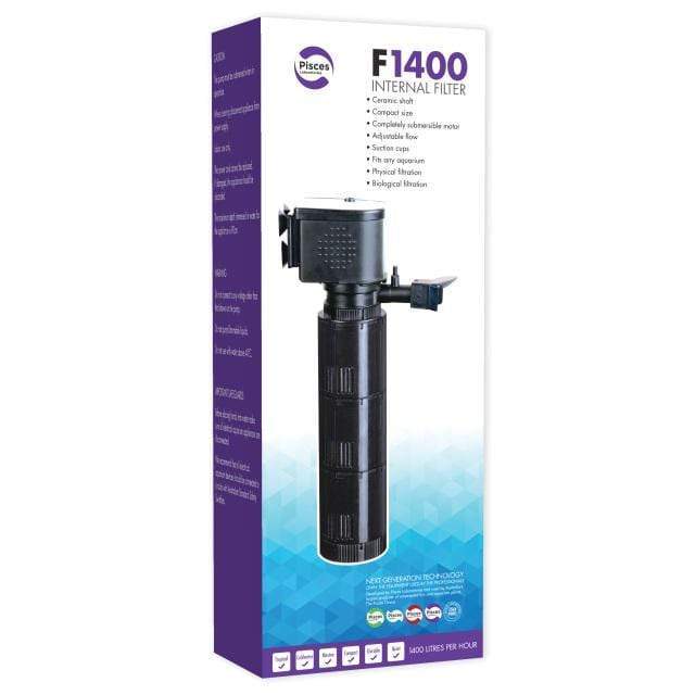 Pisces Enterprises Aquarium Filter Internal Aquarium Filter F1400