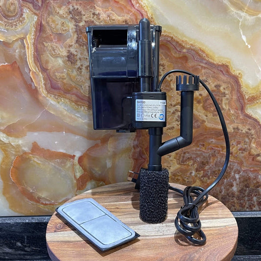 Pisces Enterprises Aquarium Filter Slim Hanging Aquarium Filter SH100