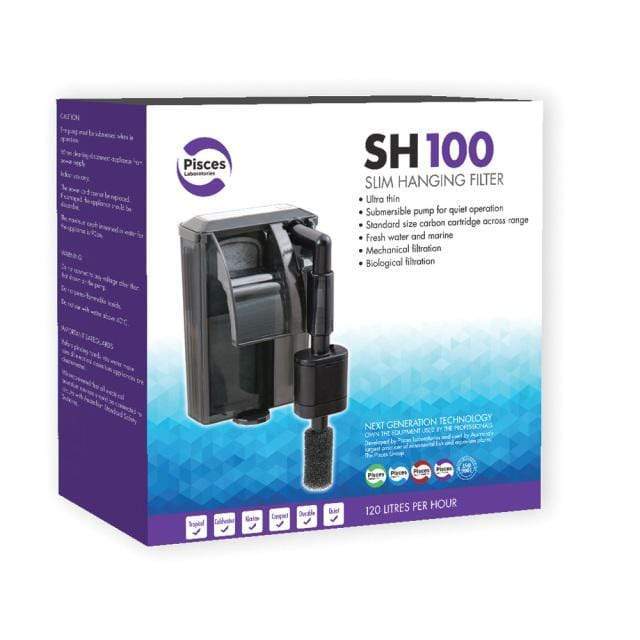 Pisces Enterprises Aquarium Filter Slim Hanging Aquarium Filter SH100