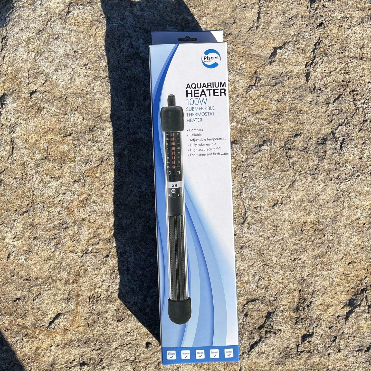 Scapeshop.com.au Aquarium Heater Pisces Aquatics Aquarium Heater 100W