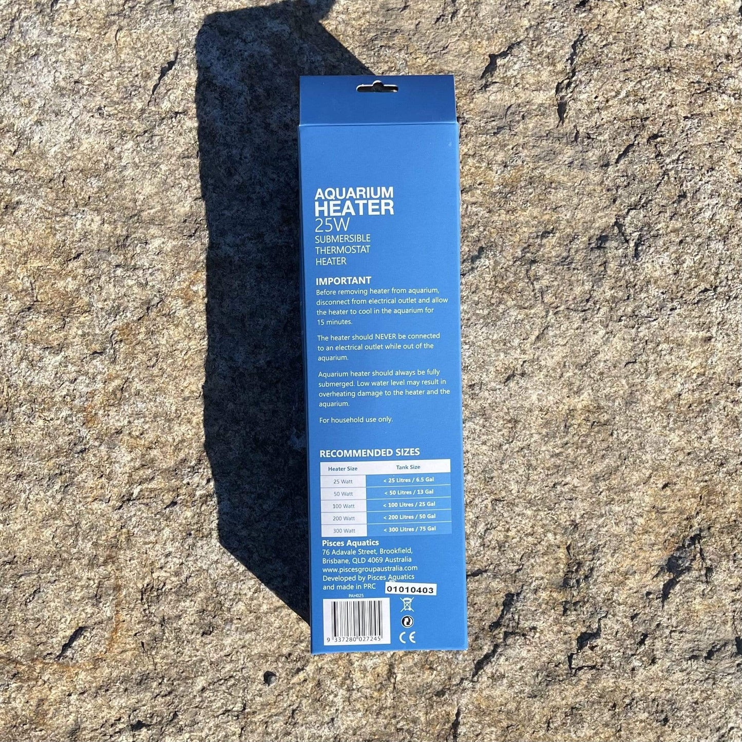 Scapeshop.com.au Aquarium Heater Pisces Aquatics Aquarium Heater 25W