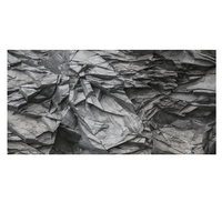 Reptile Realm Aqua Natural 2 foot (40cm high by 60cm wide) Basalt Rock Wall Poster Background Basalt Rock Terrarium Background - Tank Terrarium Australia