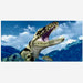 Reptile Realm Aqua Natural 2 foot (40cm high by 60cm wide) Dakosaurus Dinosaur Poster Background Dakosaurus Dinosaur Background - Tank Terrarium