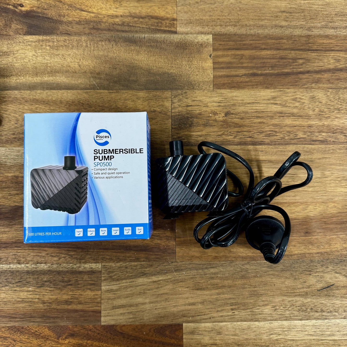 Pisces Aquatics Aquarium Pump Aquarium Submersible Pump 500L/hr Aquarium Submersible Pump 500L/hr