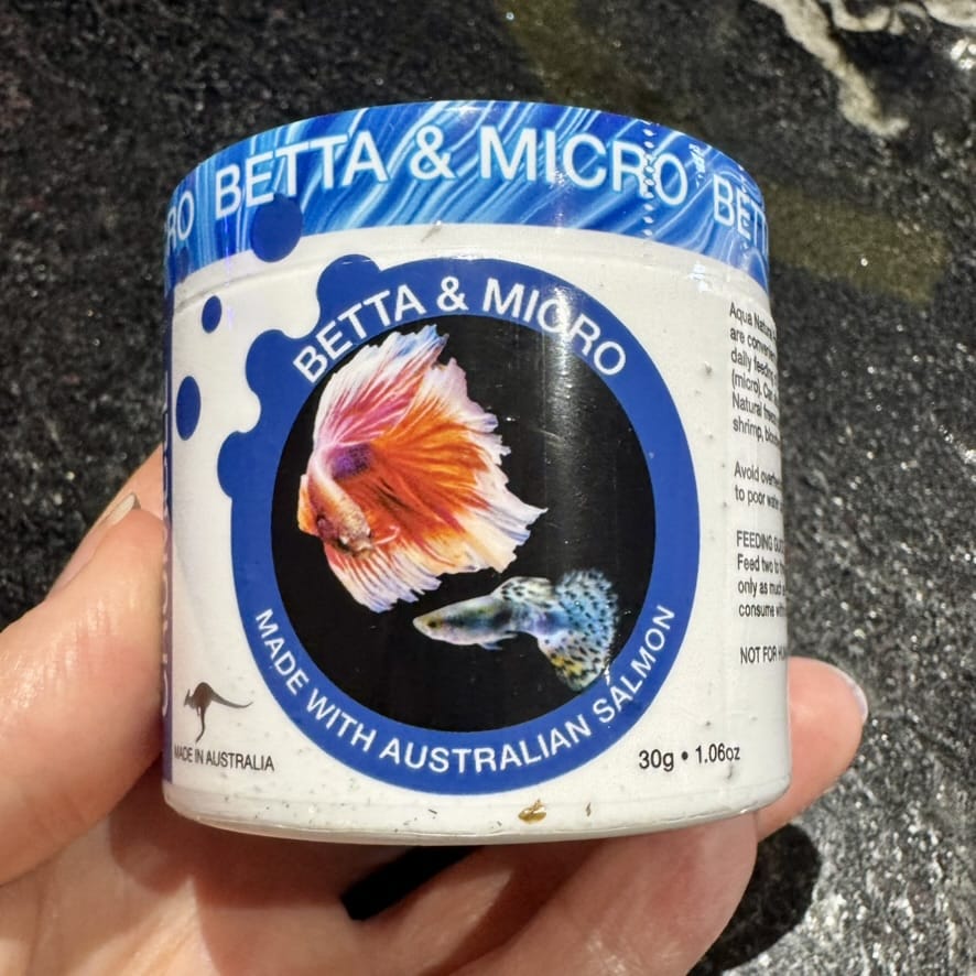 Aqua Natural Fish Food Betta & Micro Crumble Food 50g - Aqua Natural Where to buy Betta and Micro Food AquaNatural online in Australia