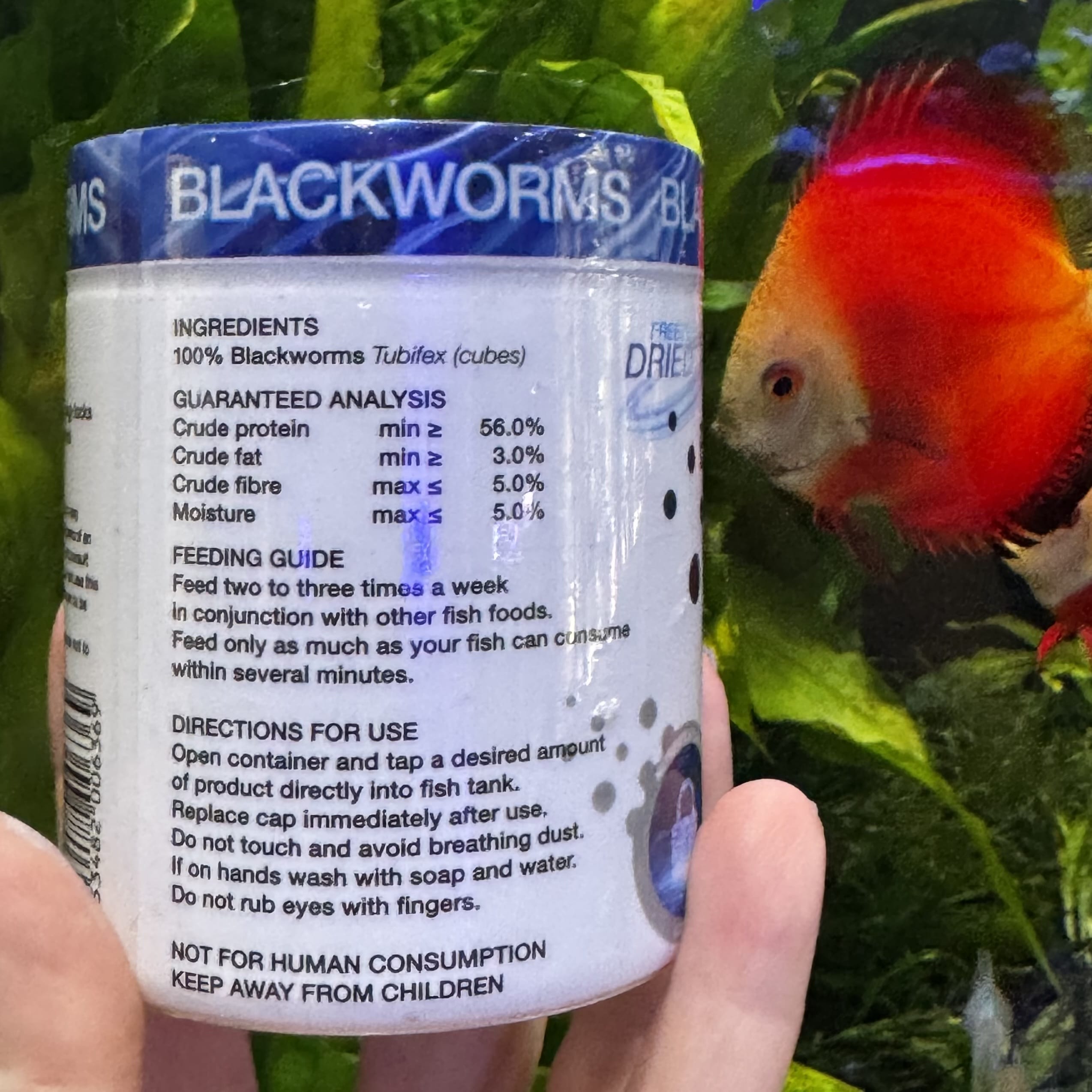 Aqua Natural Fish Food Freeze Dried Blackworms - Aqua Natural Where to buy Freeze Dried Blackworms Aqua Natural online in Australia