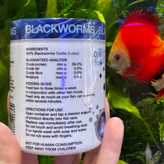 Aqua Natural Fish Food Freeze Dried Blackworms - Aqua Natural Where to buy Freeze Dried Blackworms Aqua Natural online in Australia