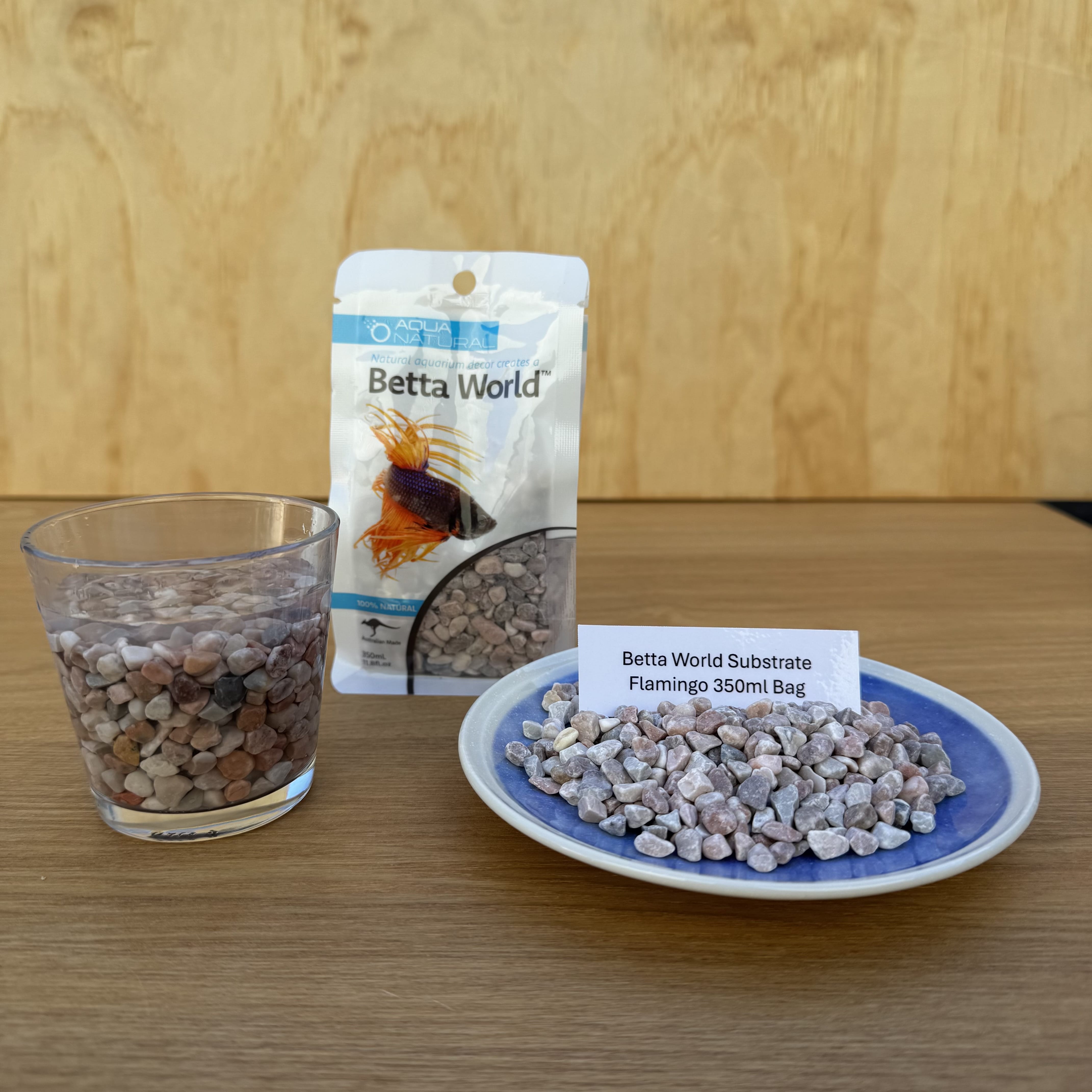 Aqua Natural Hardscaping Flamingo Gravel Aqua Natural Betta World Substrate 350g Bag Aqua Natural Betta World Substrate for your Siamese Fighter Fish Tank