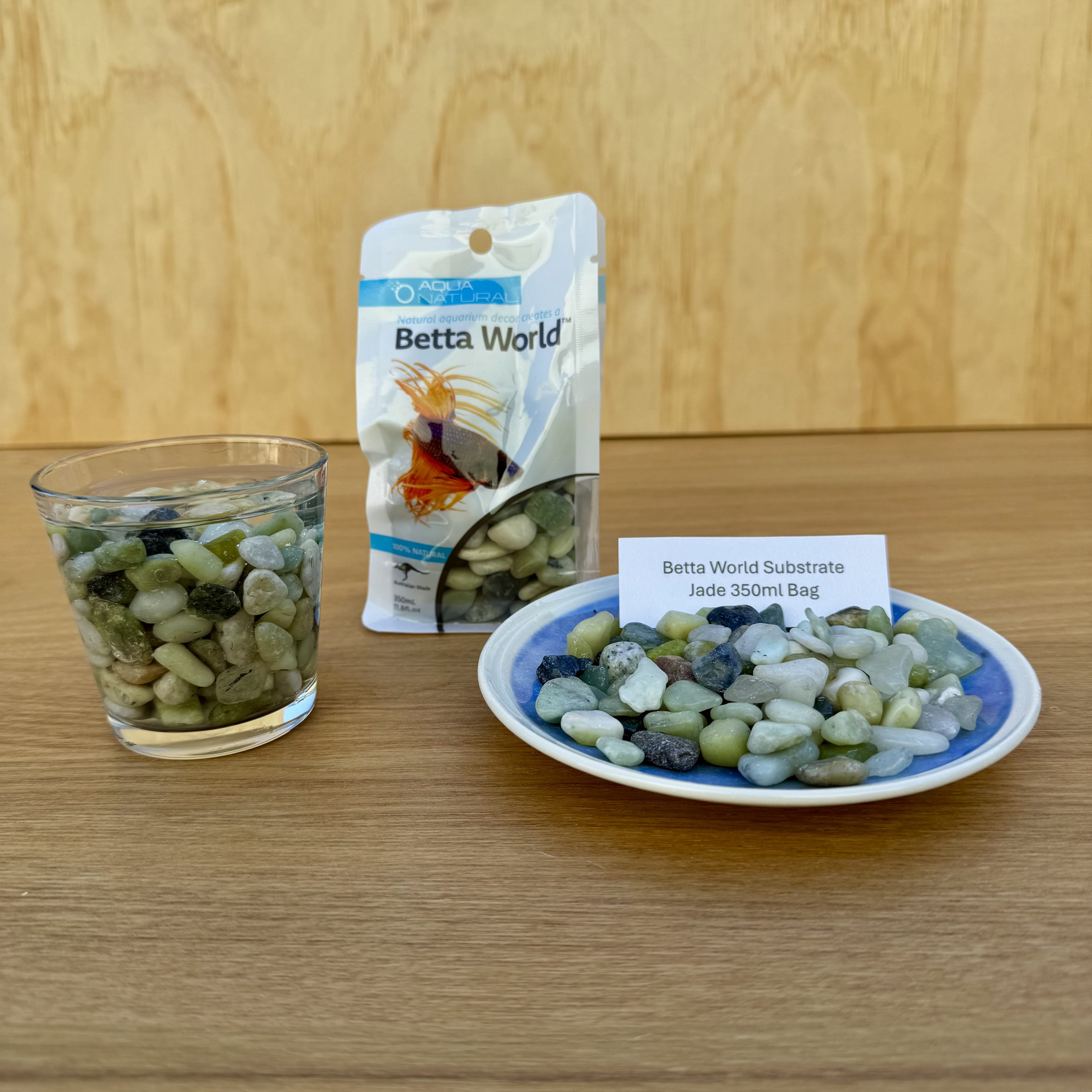 Aqua Natural Hardscaping Jade Pebbles Aqua Natural Betta World Substrate 350g Bag Aqua Natural Betta World Substrate for your Siamese Fighter Fish Tank