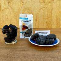 Aqua Natural Hardscaping Mini Lava Rocks Aqua Natural Betta World Substrate 350g Bag Aqua Natural Betta World Substrate for your Siamese Fighter Fish Tank