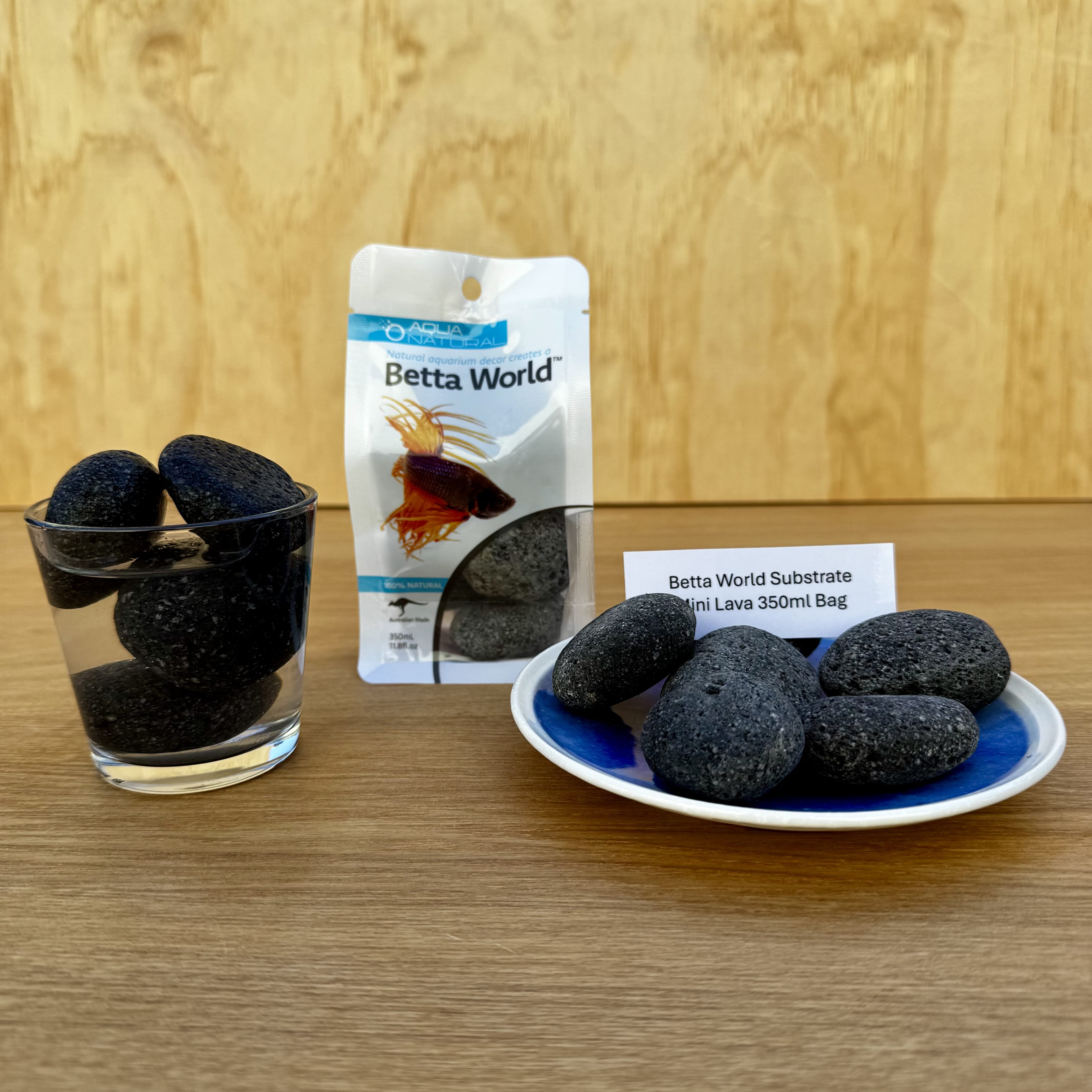 Aqua Natural Hardscaping Mini Lava Rocks Aqua Natural Betta World Substrate 350g Bag Aqua Natural Betta World Substrate for your Siamese Fighter Fish Tank