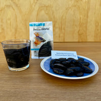 Aqua Natural Hardscaping Polished Black Pebbles Aqua Natural Betta World Substrate 350g Bag Aqua Natural Betta World Substrate for your Siamese Fighter Fish Tank