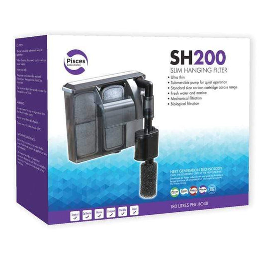 Pisces Enterprises Aquarium Filter Slim Hanging Aquarium Filter SH200