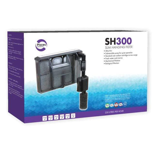 Pisces Enterprises Aquarium Filter Slim Hanging Aquarium Filter SH300