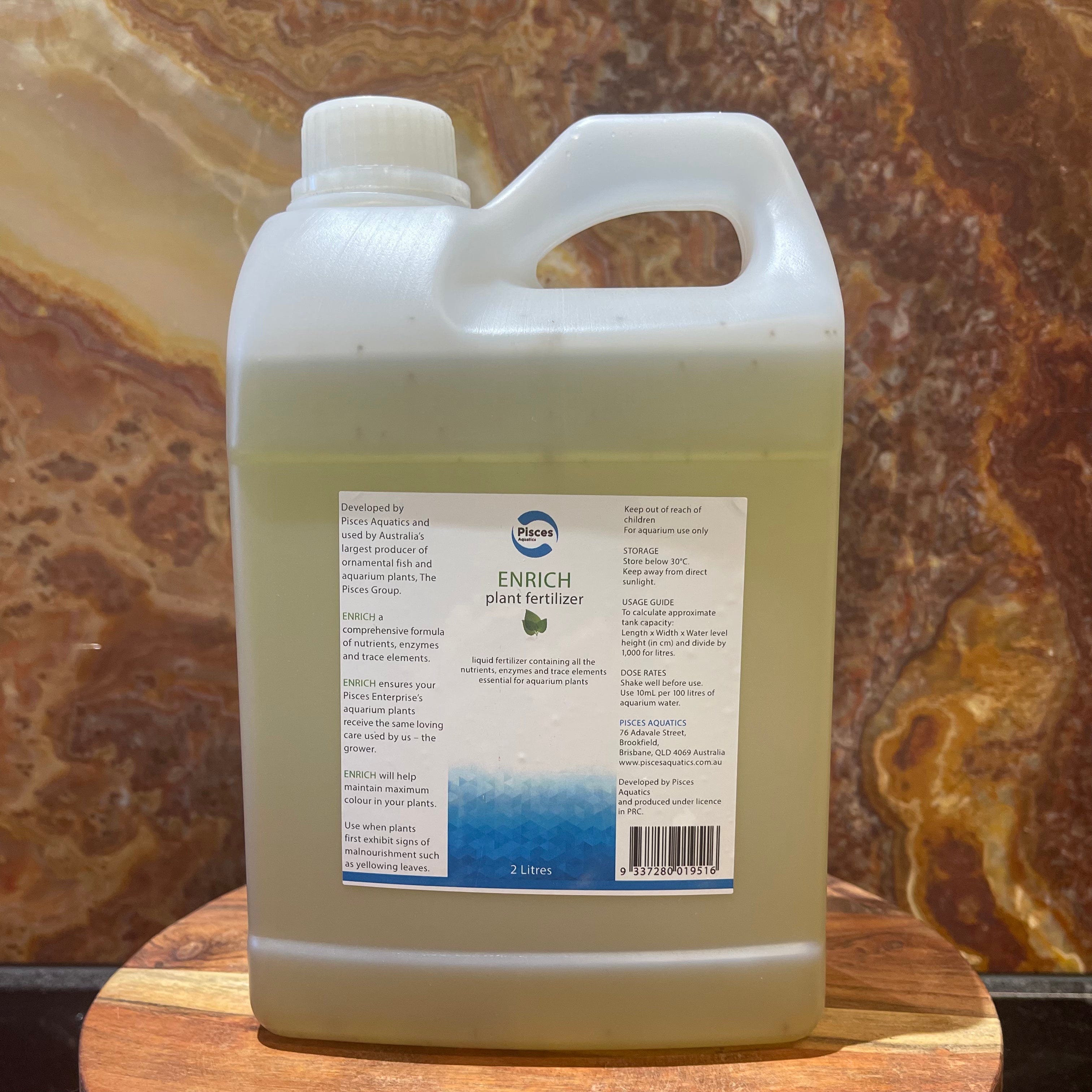 Pisces Enterprises Aquarium Water Treatment Pisces ENRICH Aquatic Plant Fertiliser 2 litres