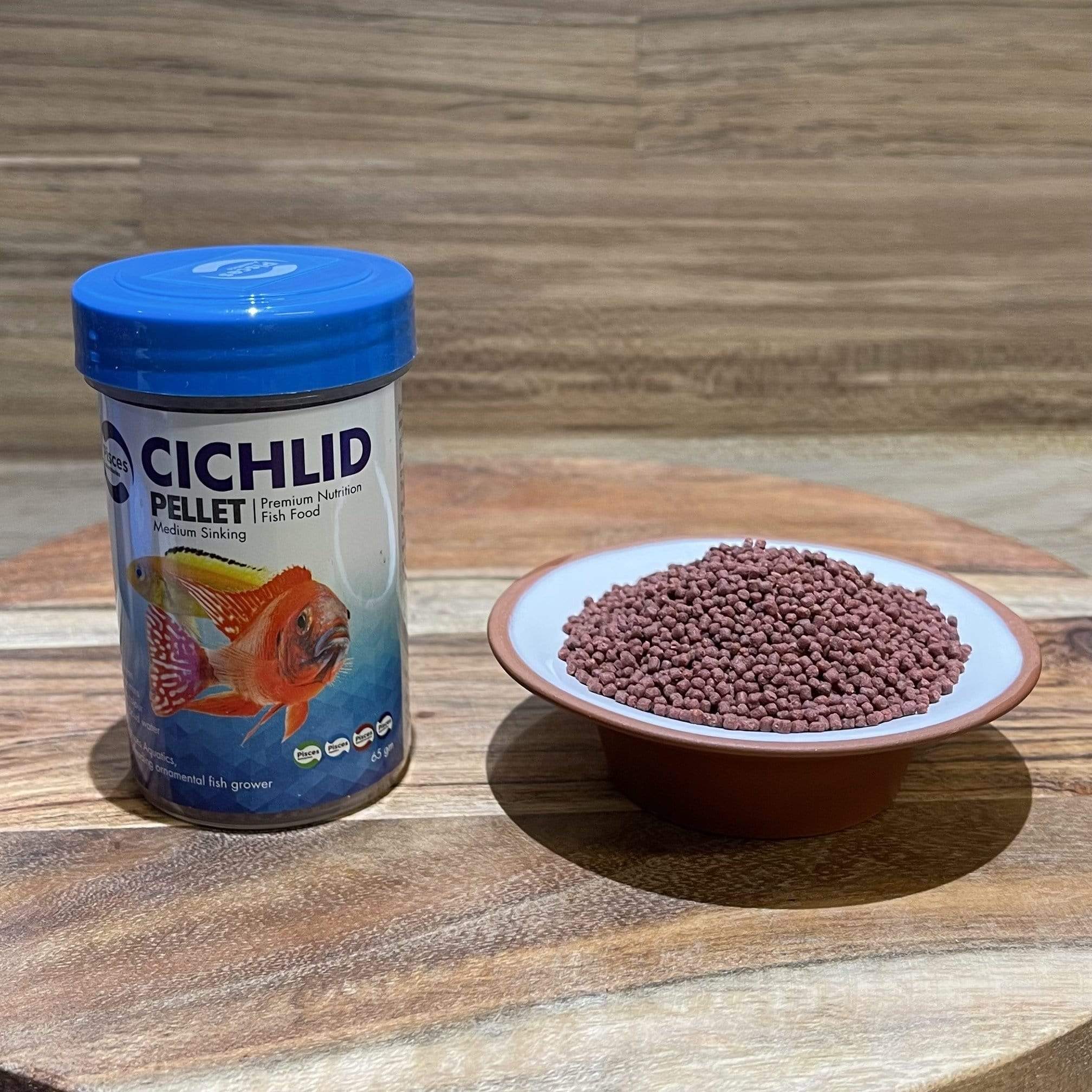 Scapeshop.com.au Fish Food Small - 65g Cichlid Pellets Sinking Medium (2mm Pellets)