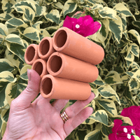 Scapeshop.com.au Hardscaping Bare Terracotta Shrimp Tubes